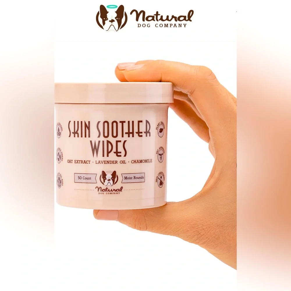 💥HOST PICK💥 • Natural Dog Company • Skin Soothing Wipes • 50 count rounds